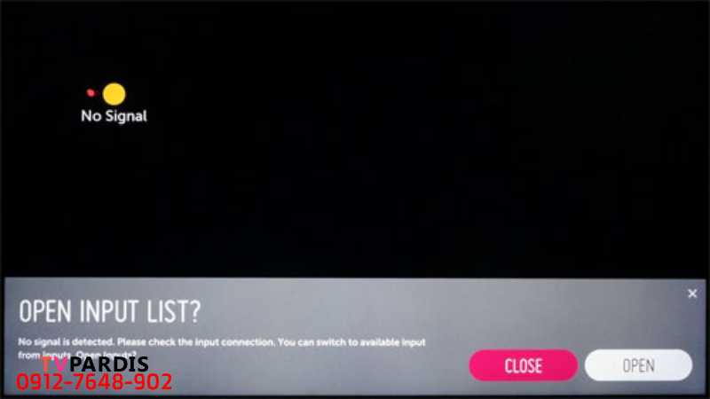 علت اینکه تلویزیون سیگنال ندارد